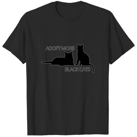 Discover Adopt More Black Cats T-shirt