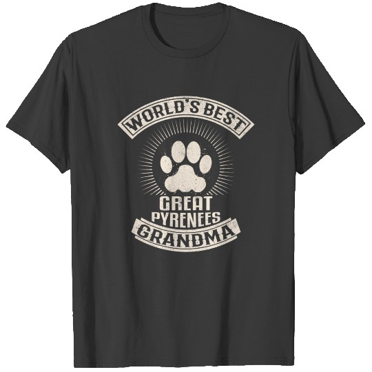 World's Best Great Pyrenees Grandma T-shirt