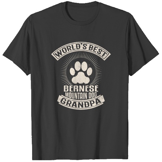 World's Best Bernese Mountain Dog Grandpa T-shirt
