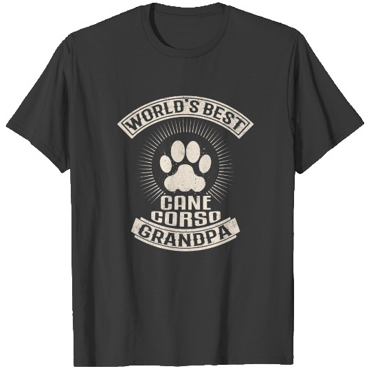 World's Best Cane Corso Grandpa T-shirt