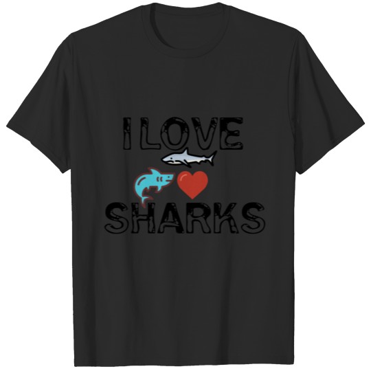 Discover I love sharks T-shirt