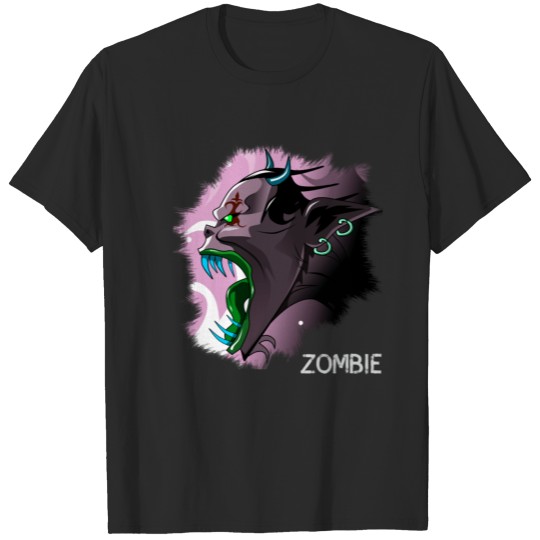 Zombie Devil Horror Halloween scary undead dracula T-shirt