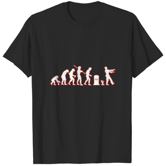 Discover Human Evolution Zombie T-shirt