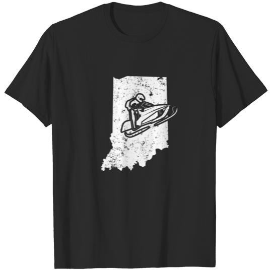 Discover Snowmachine Shirt Indiana Snowmobile Ski Shirt T-shirt