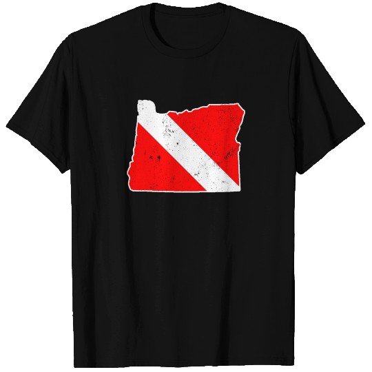 Oregon Scuba Dive Flag Diver Down Flag Shirt T-shirt
