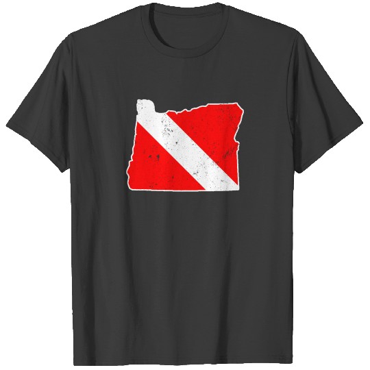 Oregon Scuba Dive Flag Diver Down Flag Shirt T-shirt