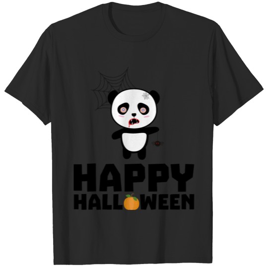 Discover Happy Halloween Horror Panda T-shirt