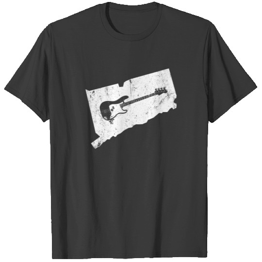 Connecticut Bass Player T Shirt Bass Guitar T Shirt T-shirt