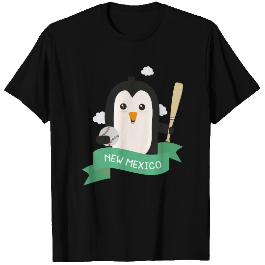 Baseball Penguin from NEW MEXICO Gift T-shirt