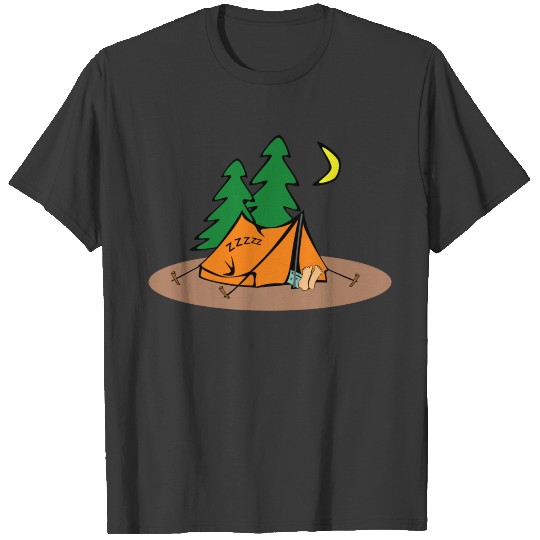 camping campfires camper scouts tent teepee cookin T-shirt