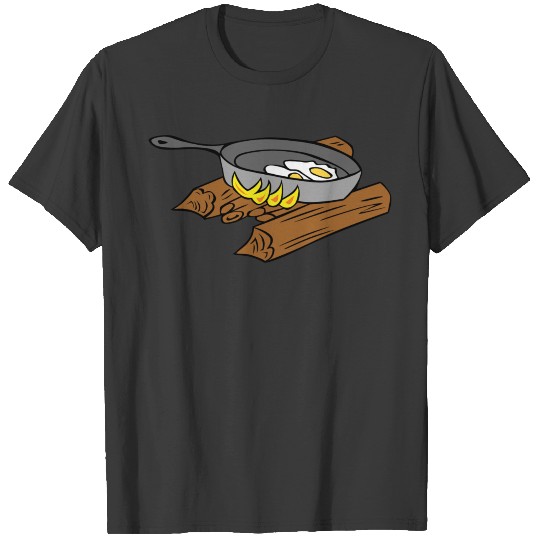 camping campfires camper scouts tent teepee cookin T-shirt
