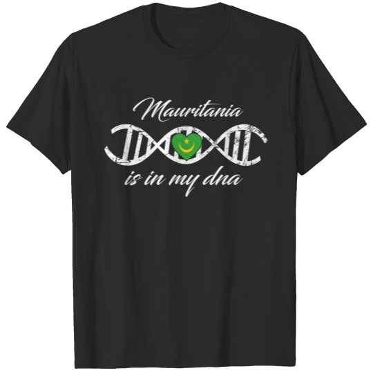 Discover love my dna dns land country Mauritania T-shirt