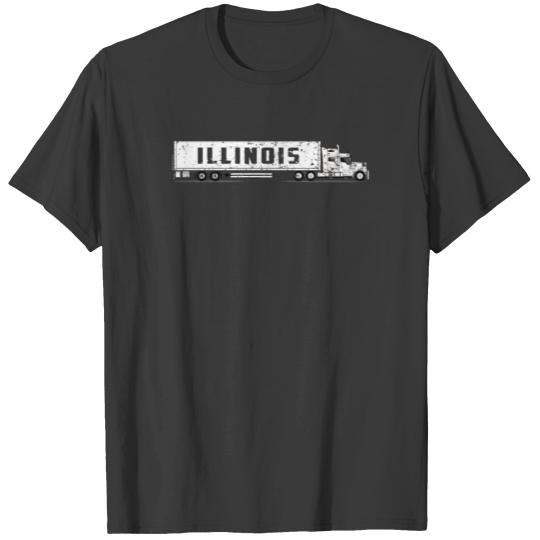 Big Rig Truck CDL License Illinois CDL Training Shirt Gift T-shirt