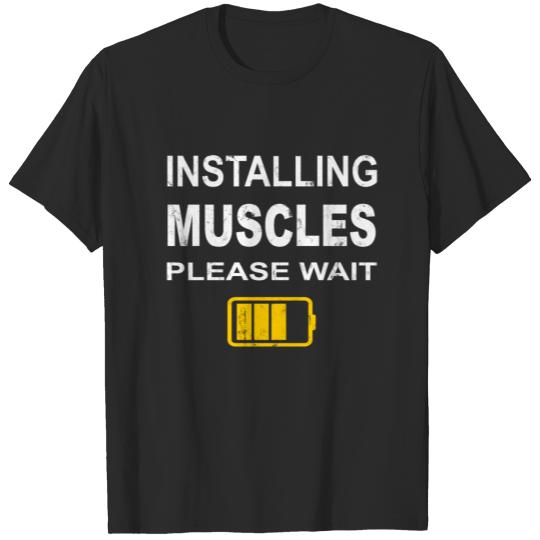 Discover installing muscles T-shirt