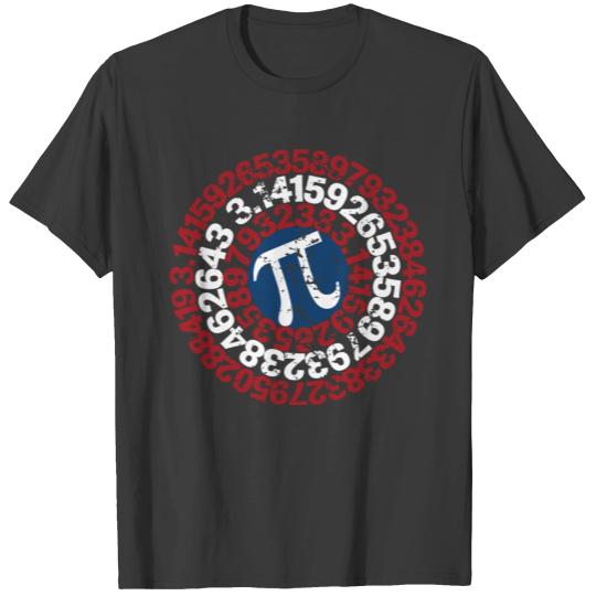 Super Math Teacher Shirt Captain Pi Superhero T-shirt