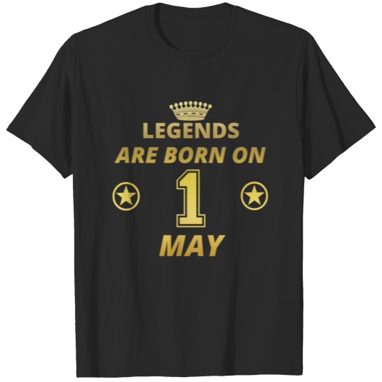 Discover legends born geschenk geburtstag MAY 1 T-shirt