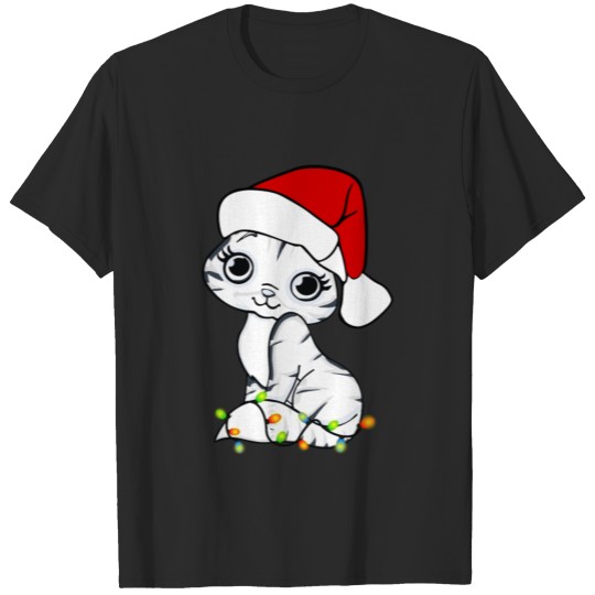 Discover Meowy Christmas - Cute Cat Lovers T-Shirt Gift T-shirt