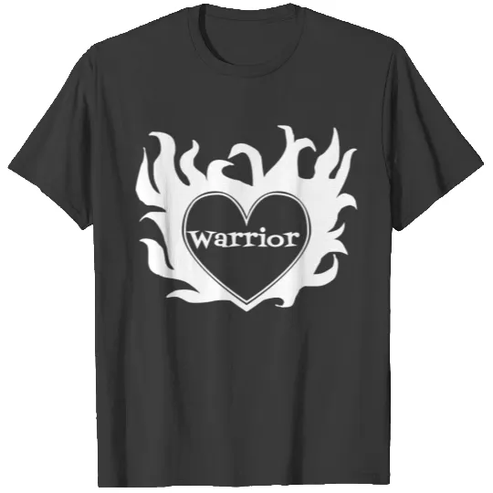 Flaming Heart Warrior 2 T-shirt