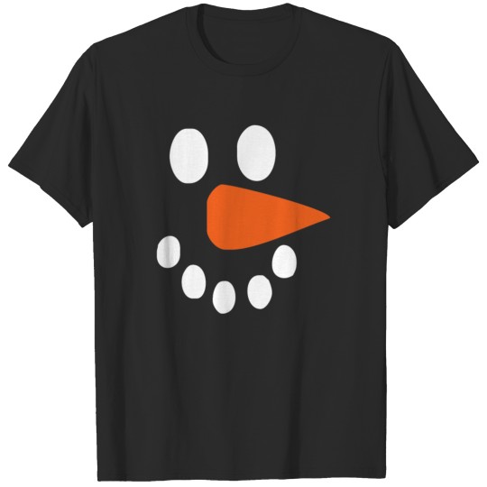 Happy Snowman Face Christmas Funny T-shirt