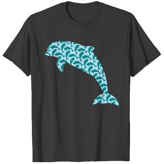 Dolphin Pattern T-shirt