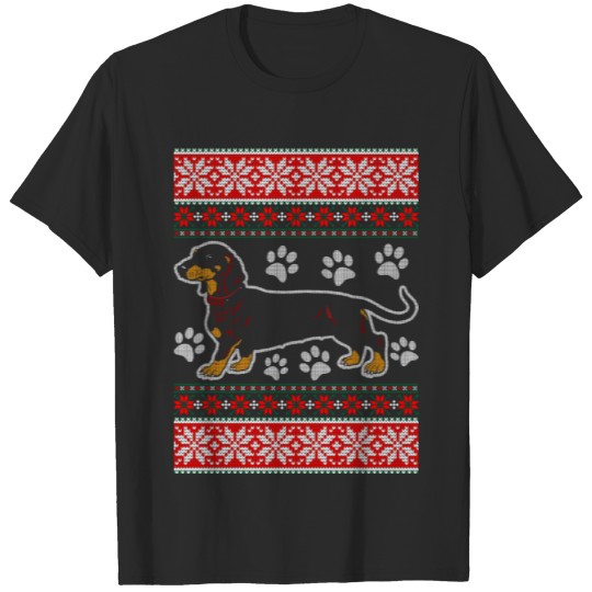Discover Dachshund Ugly Christmas Sweater T-shirt