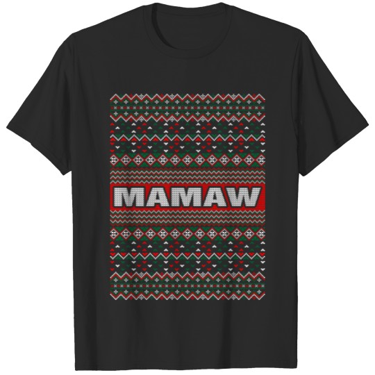Discover Mamaw Ugly Christmas Sweater T-shirt