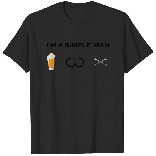 Discover simple man boobs bier beer titten mechatroniker sc T-shirt