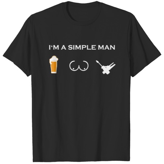 Discover simple man like boobs bier beer titten Elektronike T-shirt