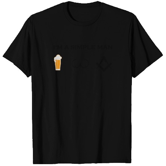 simple man boobs bier beer titten architekt zimmer T-shirt