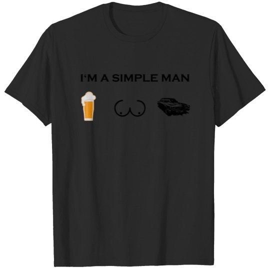 Discover simple man boobs bier beer titten racer driver old T-shirt