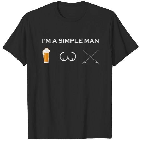Discover simple man like boobs bier beer titten angel angle T-shirt