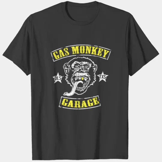 Gas Monkey Joy Ride Hot Rod Garage Yellow T-shirt