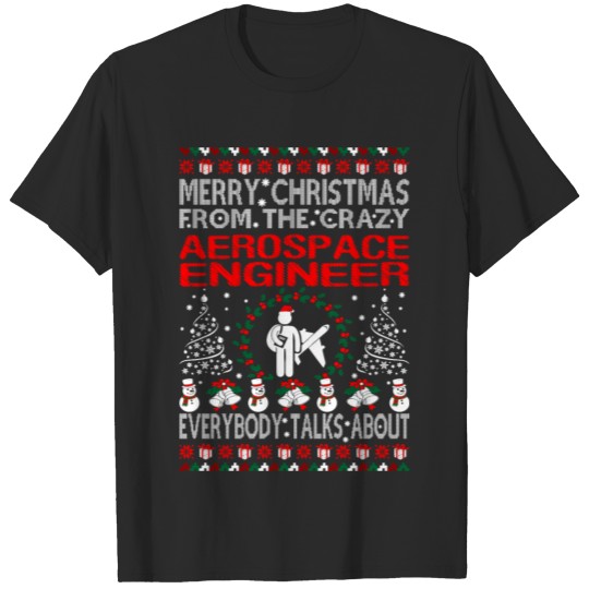 Discover Merry Christmas Aerospace Engineer Ugly Sweater T-shirt