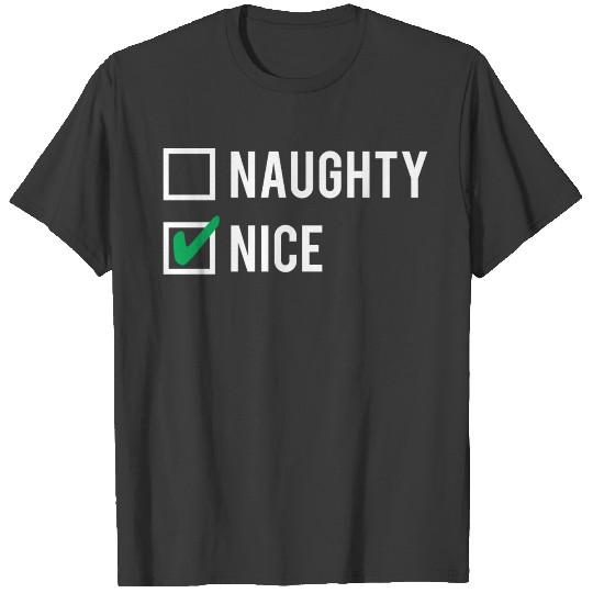 Naughty or Nice (checked) T-shirt
