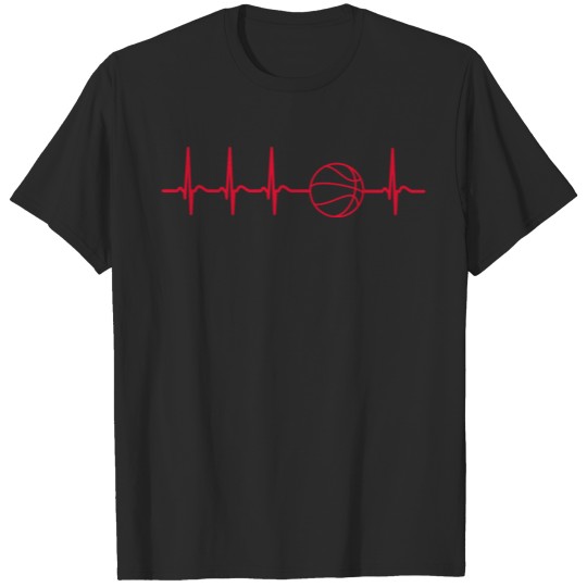 Discover Heartbeat basketball fan player coach gift cool T-shirt