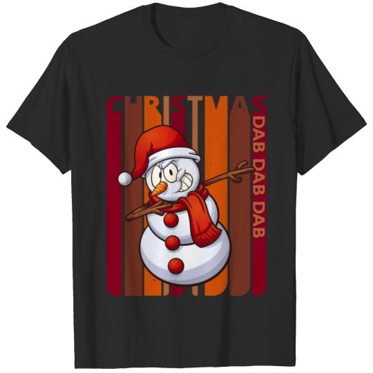 Discover Vintage Christmas Snowman Dabbing. Dab Party Gifts T-shirt