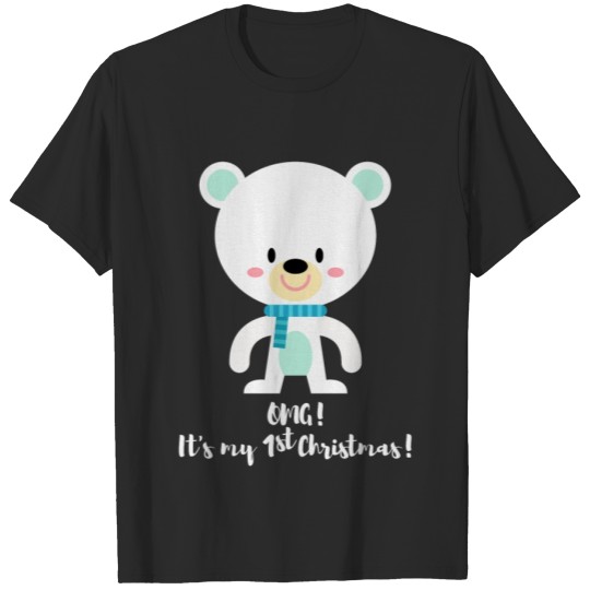 Discover It's My 1st Christmas. New Baby Gifts.Newborn.Baby T-shirt