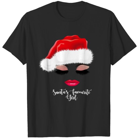 Discover Santa's Favorite Girl. Christmas Gifts for Girls. T-shirt