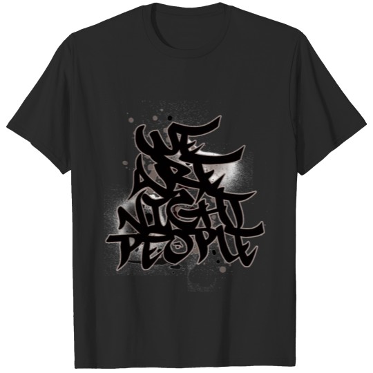 Discover We Are Night People Black T-shirt