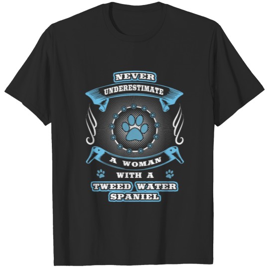 Discover Never underestimate dog girl woman TWEED WATER SPA T-shirt