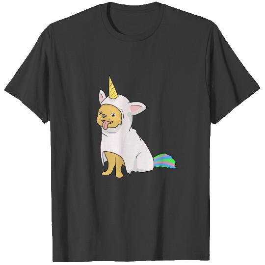 Dog in Unicorn costume for dog lovers T-shirt