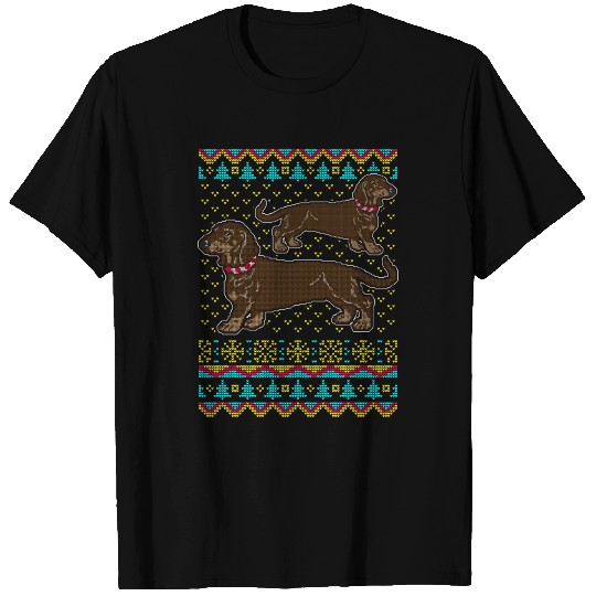 Dachshund Ugly Christmas Sweater Gift T-shirt