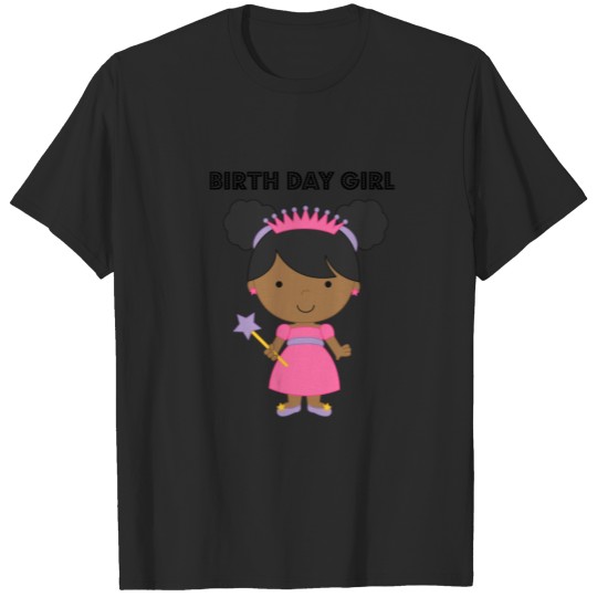 Discover african american birth day girl T-shirt
