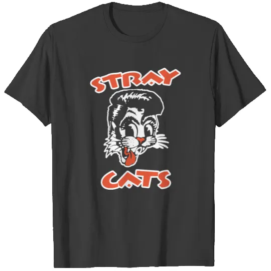 STRAY CATS Rockabilly Cool Cat Tattoo T-shirt