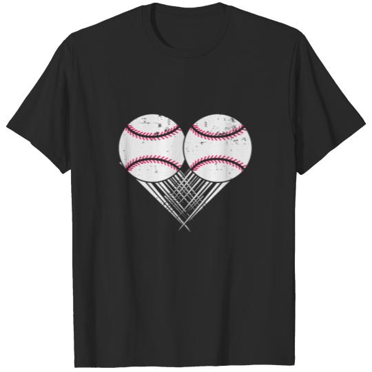 Discover I love Baseball My Heart goes Baseball Gifts T-shirt
