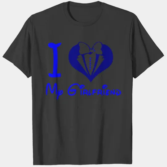 GIFT - I LOVE MY GIRLFRIEND BLUE T-shirt