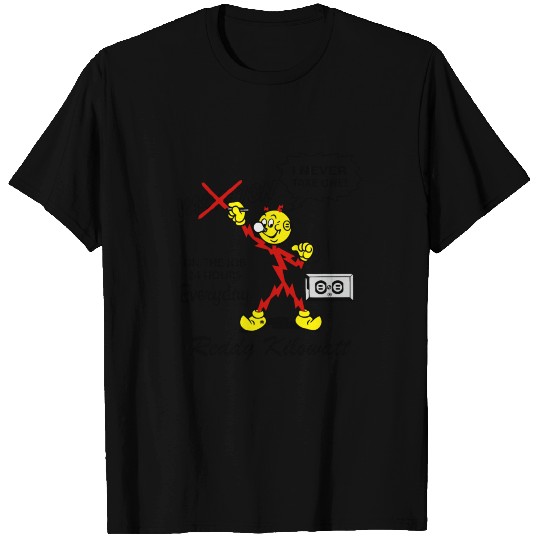 Reddy Kilowatt Electric decal T-shirt