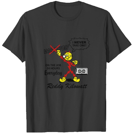 Reddy Kilowatt Electric decal T-shirt