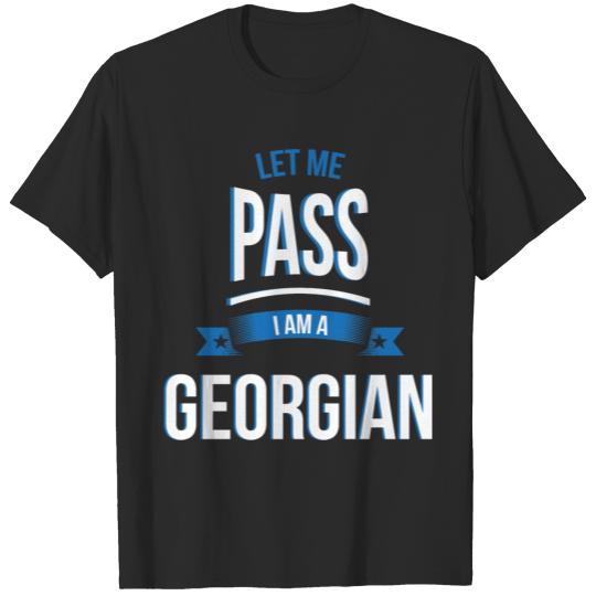 Discover let me pass Georgian gift birthday T-shirt