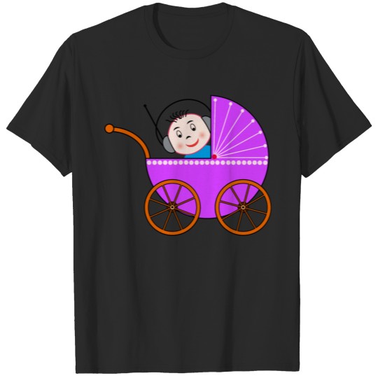 Discover Baby Stroller with headphones T-shirt